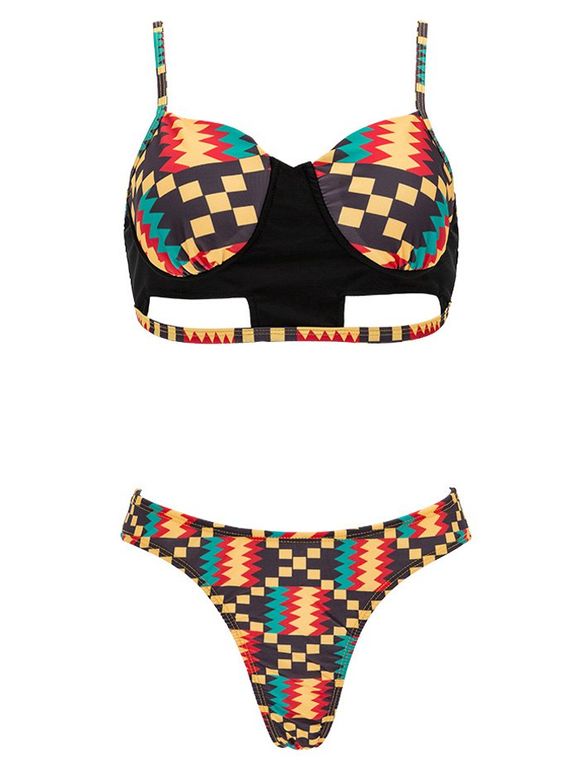 Géométrique style Bikini ethnique Imprimé - multicolore 2XL