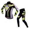 Sportwear manches longues à la mode Automne Printemps Cyclisme Set Pour Unisexe - Jaune et Noir XL