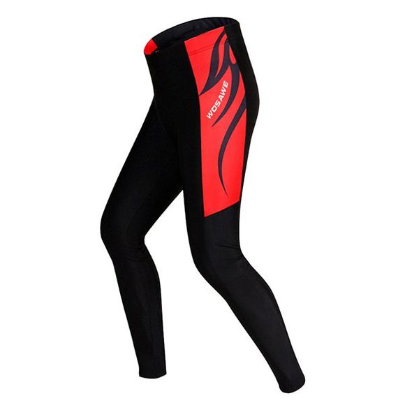 Summer Simple Black Outdoor Avec Gel Red Pad Cyclisme Pantalons Pour Unisexe - Rouge et Noir L