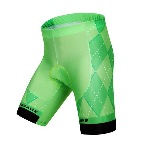 

Chic Summer Breathability Silica Gel Green Cycling Shorts For Unisex