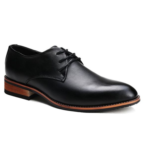 Bout pointu Trendy et chaussures formelles Tie Up Design Men  's - Noir 43