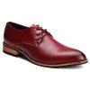 Bout pointu Trendy et chaussures formelles Tie Up Design Men  's - Rouge vineux 43