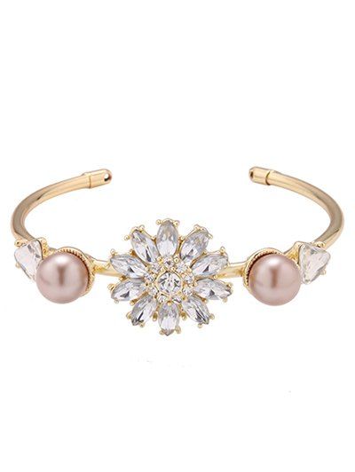 Bracelet Blossom Graceful Faux cristal - d'or 