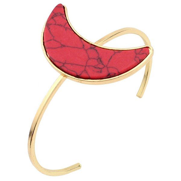 

Fake Rammel Moon Cuff Bracelet, Red