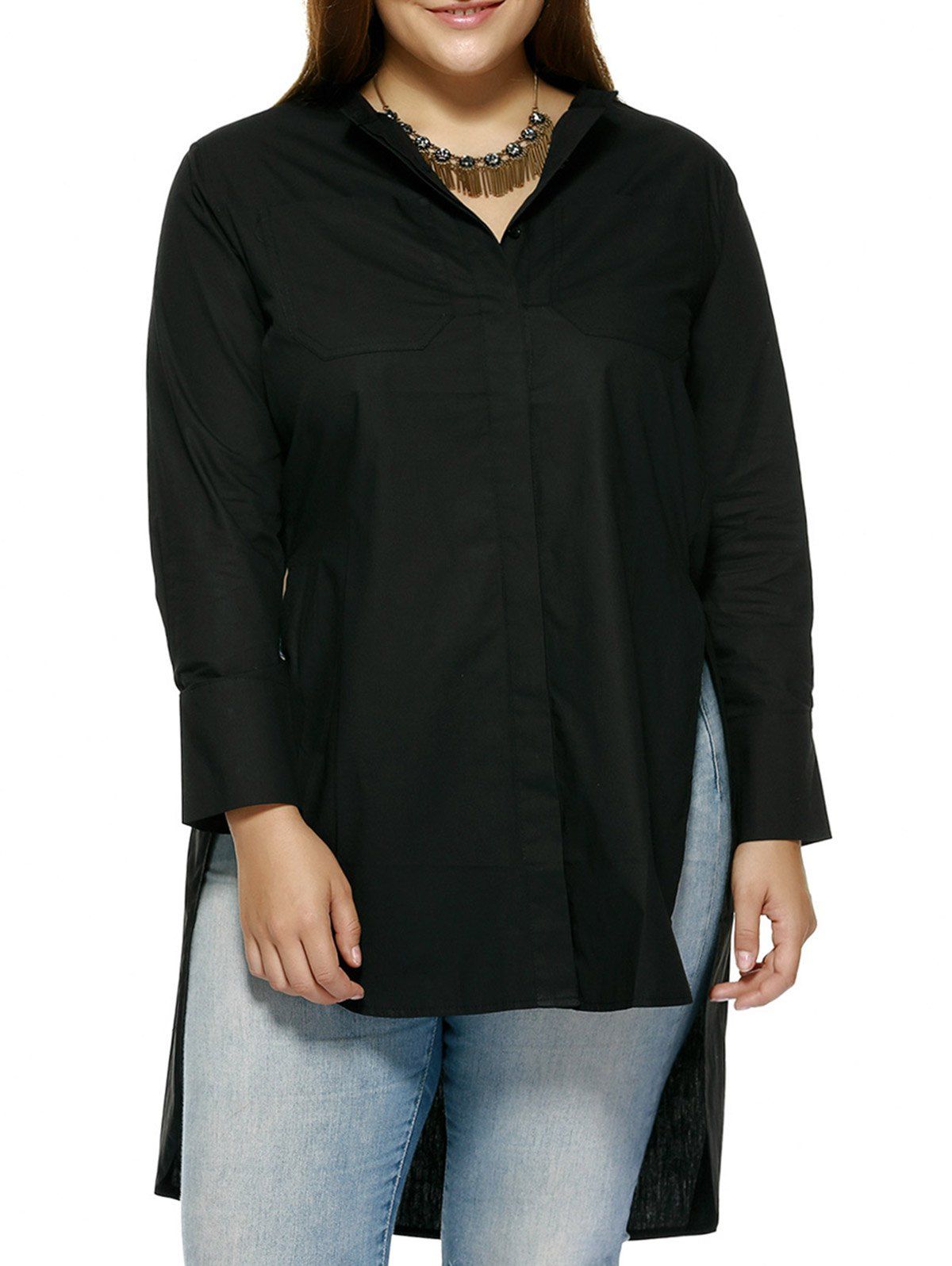 exposed hem shirt