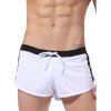 Casual Drawstring Baudrier Sporty Shorts For Men - Blanc S