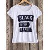 Motif Lettre Casual Tee - Blanc S