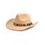 Western Style Faux Gem Rivet Belt Faux Suede Women's Cowboy Hat - LIGHT KHAKI 