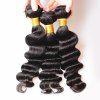 1 Pièce Jet Noir 7A Extension de Cheveux Tendance Brésilien Vierge Ondulée pour Femmes - Noir Profond 26INCH