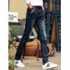 Boutons Chic design foncé-Wash Slim Fit Crayon Jeans pour les hommes - Bleu Toile de Jean 29