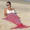 Tricot à la mode, Mermaid Tail Style Soft Blanket - Rouge 