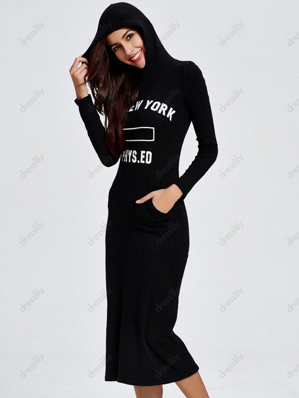 Dresses Star Hooded Letters Bodycon dogs