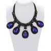 Vintage Faux Sapphire Water Drop Necklace For Women - Bleu Saphir 