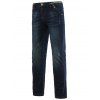 Jeans + Coton Straight Leg Minceur Zipper Fly Denim - Bleu Toile de Jean 31