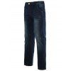 Jeans + Coton droites Cat 's Leg  Whisker Zipper Fly Jeans Denim - Bleu 31