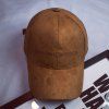 Hot Sale Letters Embroidery College Style Faux Suede Women's Baseball Hat - Camel 