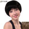 Siv Perruque de Cheveux Humains Brillante Courte Droite Pleine Frange Pour Femme - 10/613 Chocolat Léger 