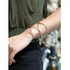 Style forme Croisillon Coeur Layered Bracelet pour les femmes - d'or 