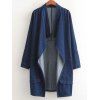 Simple Loose-Fitting Denim Coat For Women - Bleu ONE SIZE