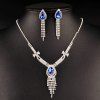 Un costume de Charme Faux Sapphire mariage Ensemble de bijoux pour les femmes - Bleu 