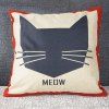 Hot Sale mignon Motif Cartoon mouldproof MEOW Cat Pillow Case - multicolore 