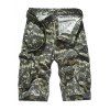 Camouflage Motif poches Shorts design Zipper Fly Straight Leg Men  's - Vert Armée 40