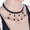 Trendy Perles géométriques Choker pour les femmes - Noir 