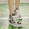 Camouflage Trendy et Sneakers Invisible Wedge design Femmes  's - Gris 39