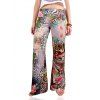 Femmes simple d  'imprimé léopard Pantalon ample Exumas - multicolore 2XL