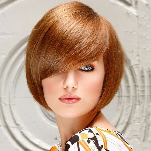 17 Off 2019 Women S Short Straight Side Bang Skilful Human Hair