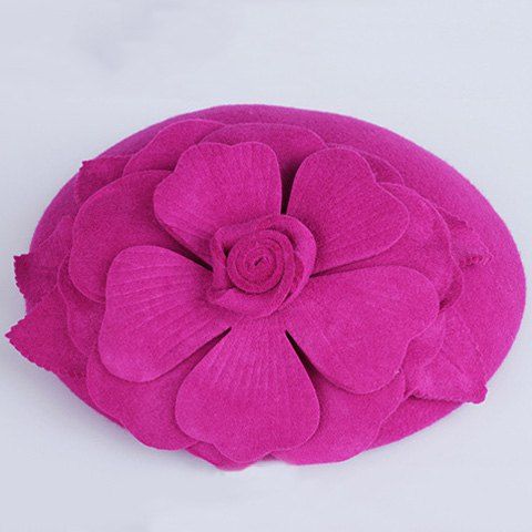Cheveux Party Floral Vintage Peigne Hat pour les femmes - Prune 
