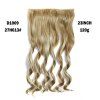 s 'Mode féminine  longue capless Fluffy Wavy clip en synthétique Extension de cheveux - multicolore 