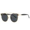 Fashion Crossbar Cat Eye Sunglasses pour les femmes - Gris 