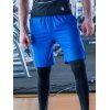 Shorts de Solid Color Quick-Dry taille élastique Sport Hommes - Bleu XL