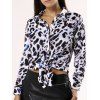 Leopard Chiffon Shirt For Women - Léopard XL