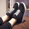 Casual Lace-Up et Chaussures Suede design Femmes  's - Noir 38
