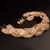 Chic Rhinestoned géométrique Adorn Bracelet pour les femmes - d'or 
