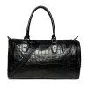 Stylish Crocodile Embossed and Black Design Men's Tote Bag - Noir 