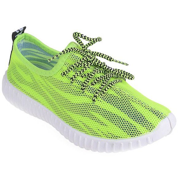 Chaussures mode respirante et couleur Splicing design Femmes  's - néon Verte 39