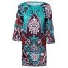 Ethnique Paisley Print lâche Dress Fitting - multicolore 2XL