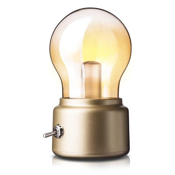 

Retro LED USB Energy Saving Bulb Bed Lamp Small Night Light, Golden