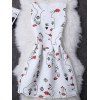Robe Sans Manches à Imprimé Lèvres pour Femme - Blanc S