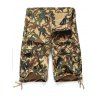 Jambe droite Camouflage Motif poches Zipper Fly embellies Shorts Men 's - Camouflage M