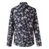 Chic Chains and Geometric Print Long Sleeves Shirt For Men - multicolore 2XL