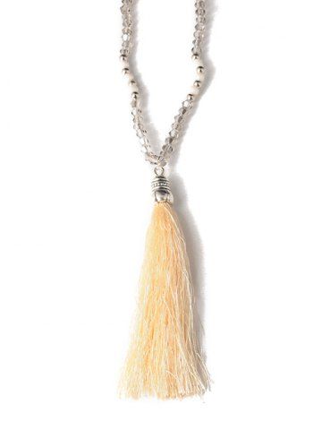 Sweater Chains Necklaces Layered Long Statement For Tassel Beaded Sweater Chain