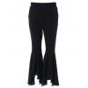 Femmes Chic  's taille haute de Bell Bottom Pants - Noir 2XL