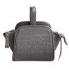 Trendy Embossed and Solid Color Design Women's Tote Bag - Gris 