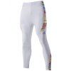 Séchage rapide Stripes Print Close-Fitting Men 's  taille élastique sport Pantalons - Blanc 2XL