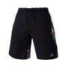 Mesh s 'Lace-Up Design Imprimer ethnique Hommes  jambe droite Shorts de sport - Noir XL