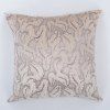 Simple Feather Velvet Case Jacquard design Sofa Pillow - d'or 